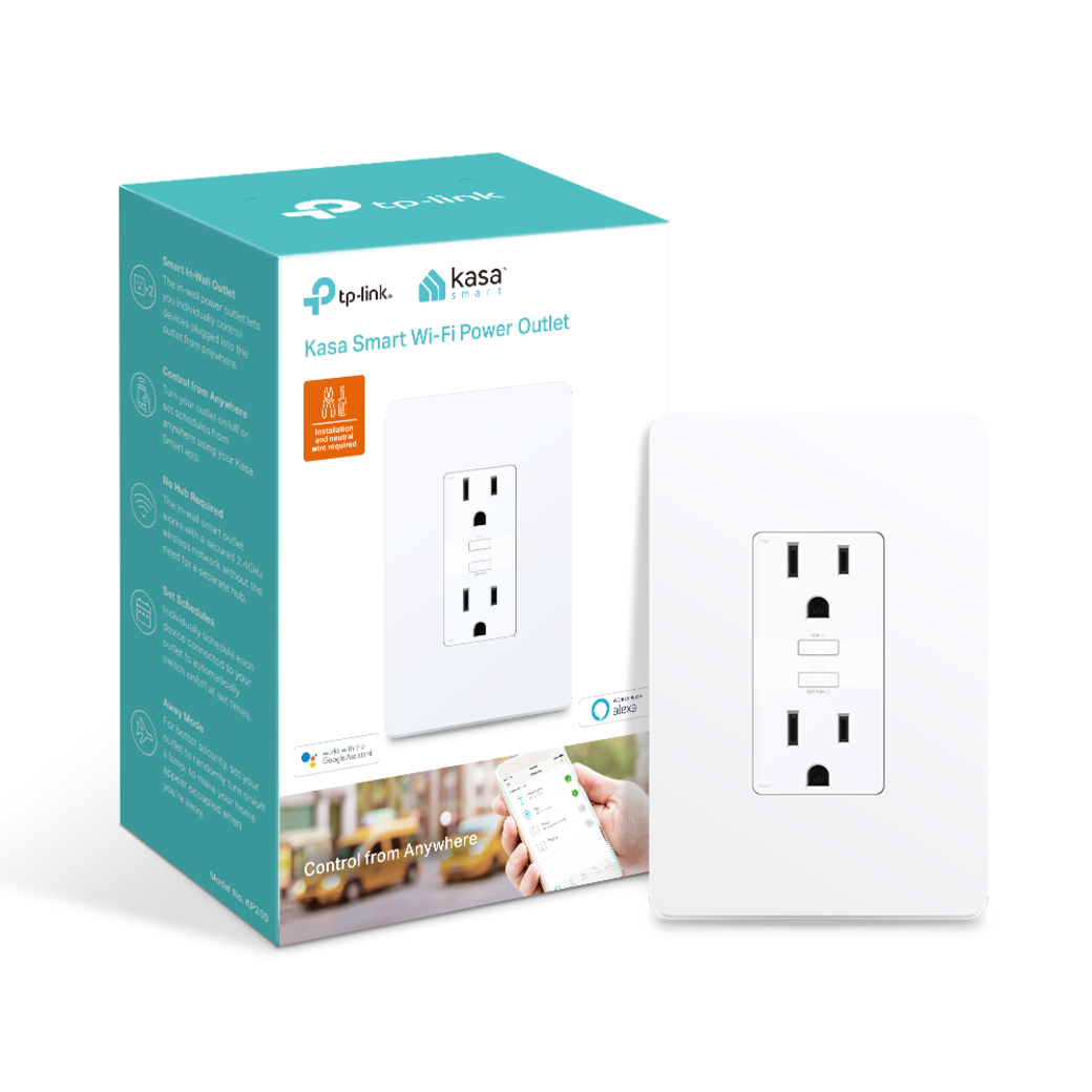 TP-Link Kasa Smart In-Wall USB Outlet