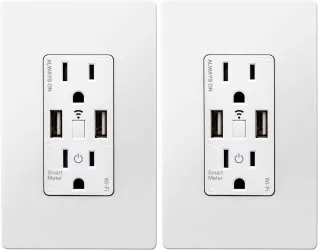 
TOPGREENER Smart Wi-Fi In-Wall Outlet
