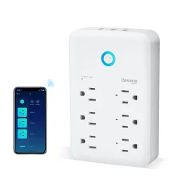
GHome Smart Power Strip (4 Outlet + 4 USB)
