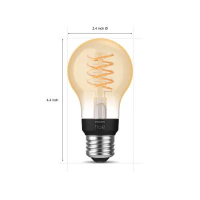 Philips Hue Filament White A19 Bulb