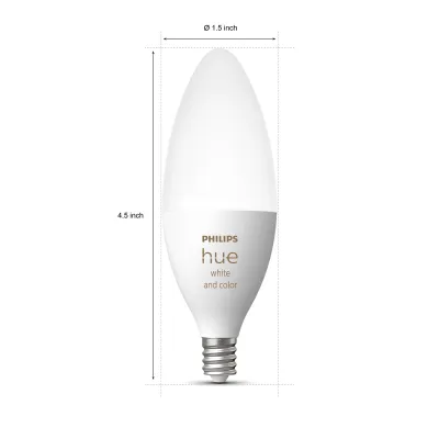 Philips Hue White and Color E12 Candelabra