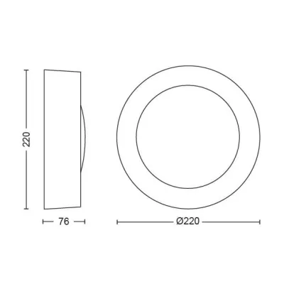 Philips Hue Daylo Outdoor Wall Light