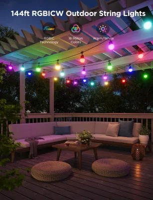 Govee Outdoor String Lights RGBIC (48ft)