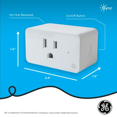 GE CYNC Smart Indoor Outlet