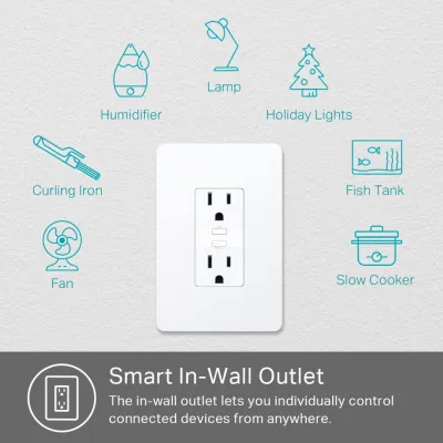TP-Link Kasa Smart In-Wall USB Outlet