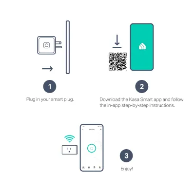 Kasa Smart Wi-Fi Plug Slim EP25