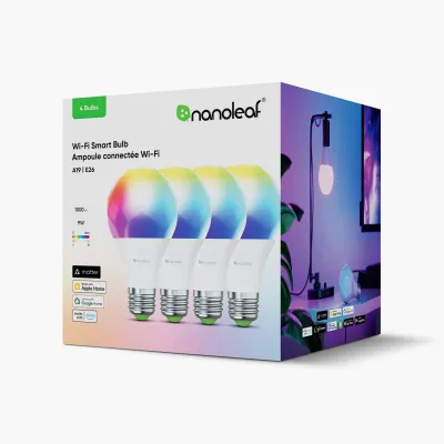 Nanoleaf Essentials A19 Matter Bulb (4-Pack)